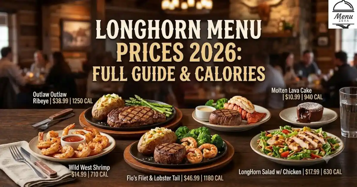 LongHorn Menu Prices 2026 Full Guide & Calories