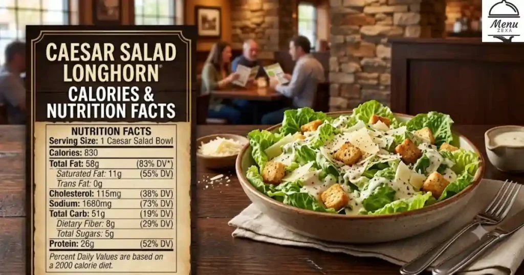 Caesar Salad Longhorn Calories & Nutrition Facts