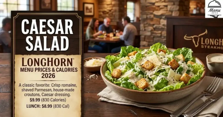 Caesar Salad Longhorn Menu Prices & Calories 2026
