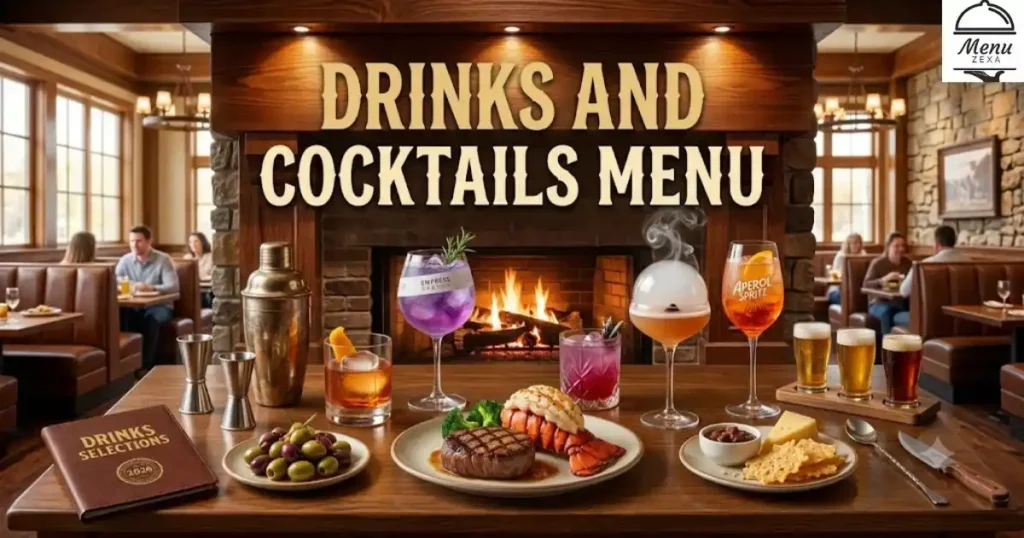 Drinks and Cocktails Menu