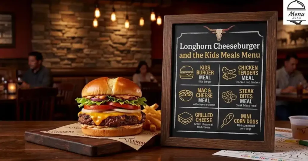 Longhorn Cheeseburger and the Kids Meals Menu