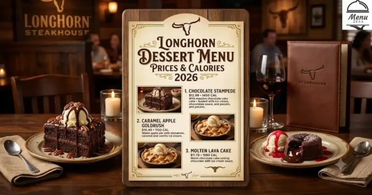 Longhorn Dessert Menu Prices & Calories 2026