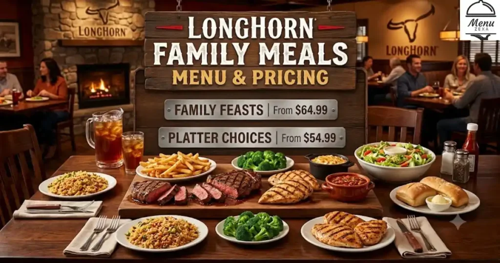 LongHorn Family Meals Menu & Pricing