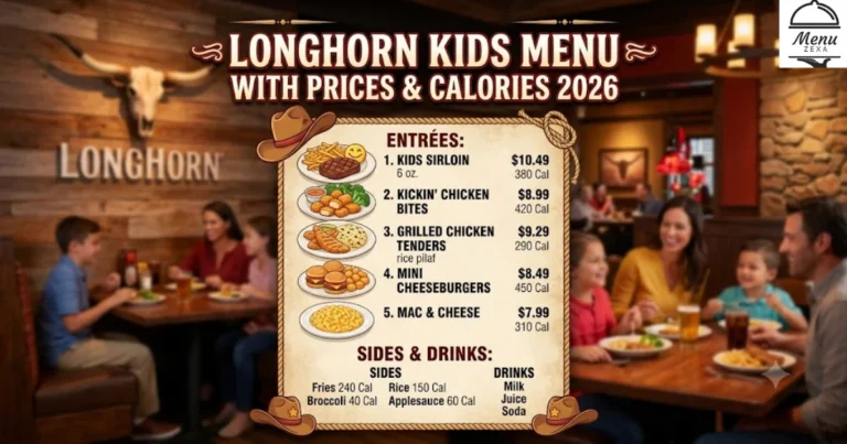 Longhorn Kids Menu With Prices & Calories 2026