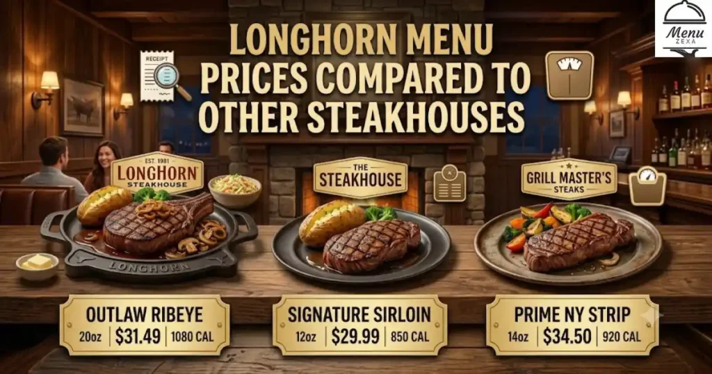 LongHorn Menu Prices Compared to Other Steakhouses