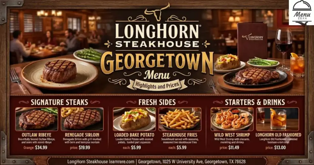 LongHorn Steakhouse Georgetown Menu Highlights and Prices
