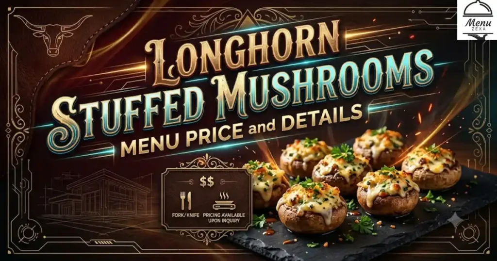 LongHorn Stuffed Mushrooms Menu Price and Details