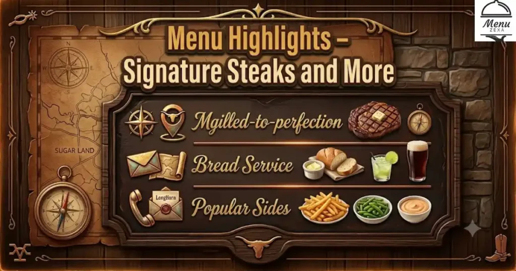 Menu Highlights – Signature Steaks and More