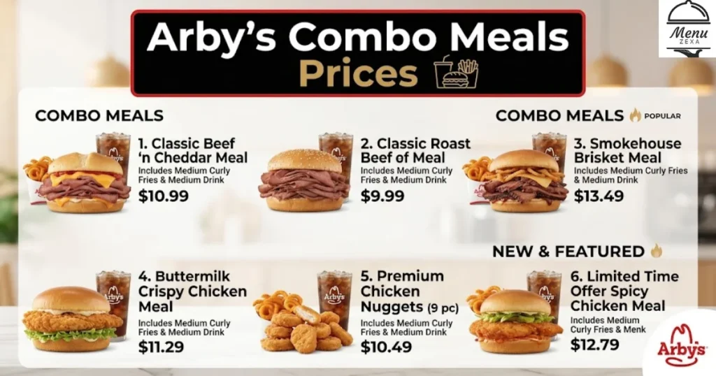 Arby's Combo Meals Prices