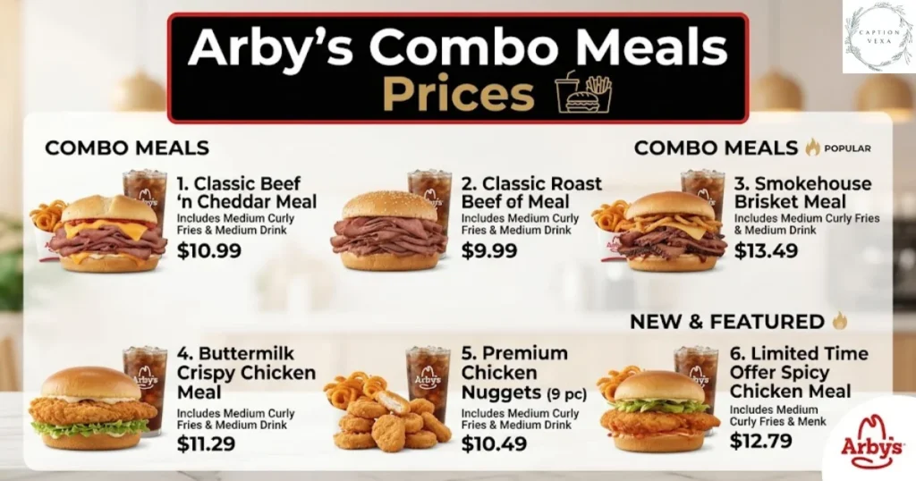 Arby's Combo Meals Prices