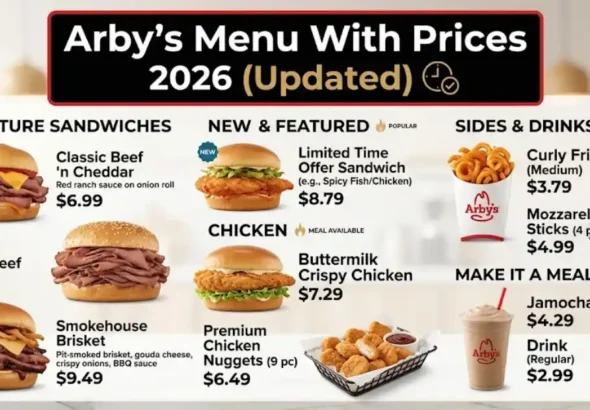 Arby's Menu With Prices 2026 (Updated)