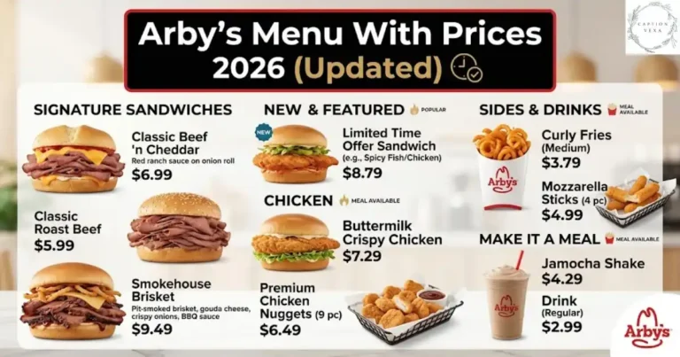 Arby's Menu With Prices 2026 (Updated)