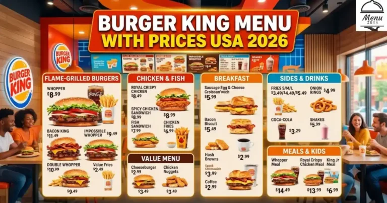 Burger King Menu With Prices USA 2026