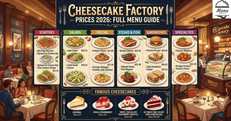 Cheesecake Factory Prices 2026: Full Menu Guide