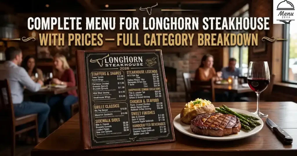 Complete Menu For Longhorn Steakhouse With Prices — Full Category Breakdown