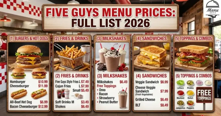 Five Guys Menu Prices: Full List 2026