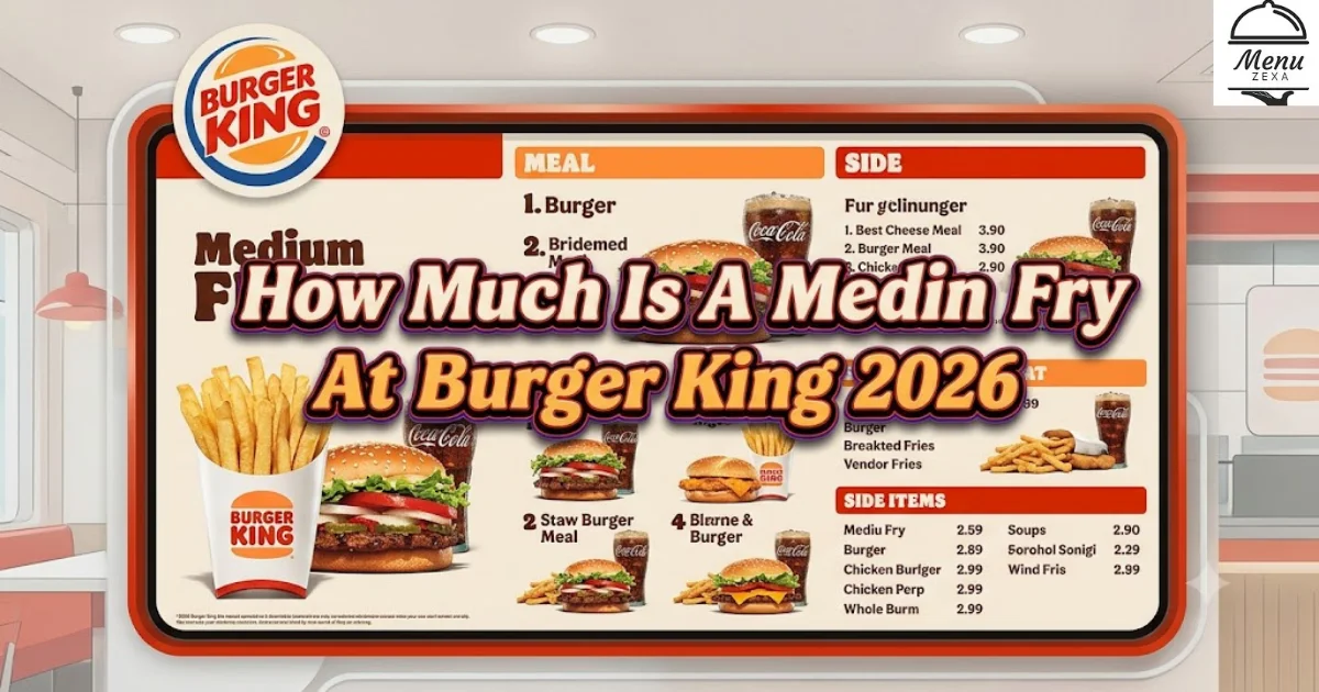 How Much Is A Medium Fry At Burger King 2026