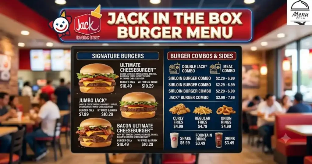 Jack In The Box Burger Menu