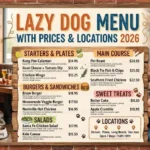 Lazy Dog Menu With Prices & Locations 2026