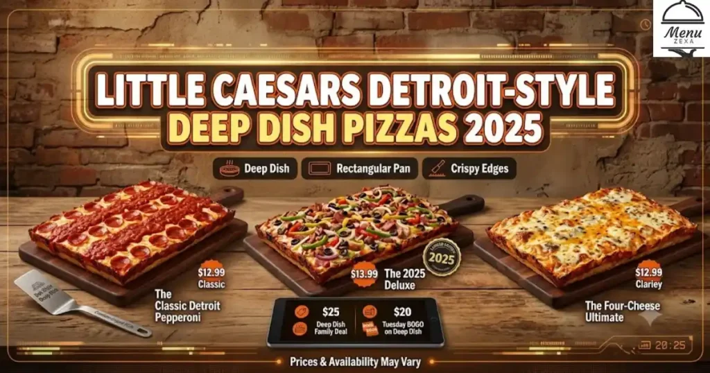 Little Caesars Detroit-Style Deep Dish Pizzas 2025