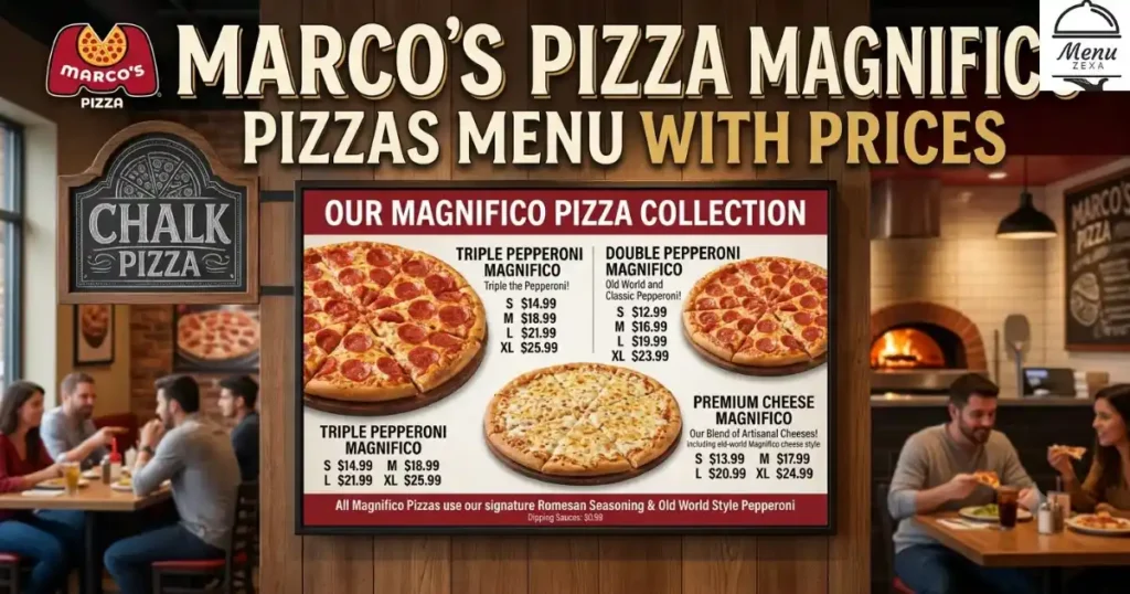 Marco's Pizza Magnifico Pizzas Menu With Prices