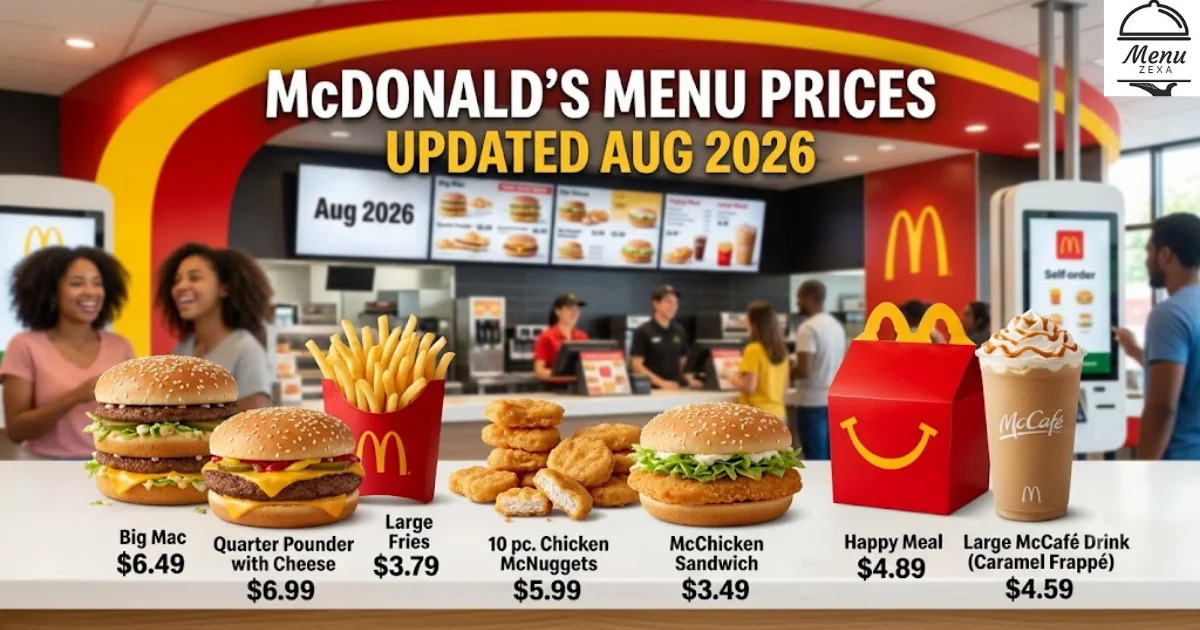 McDonald's Menu Prices (Updated Aug 2026)