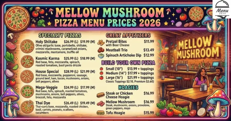 Mellow Mushroom Pizza Menu Prices 2026