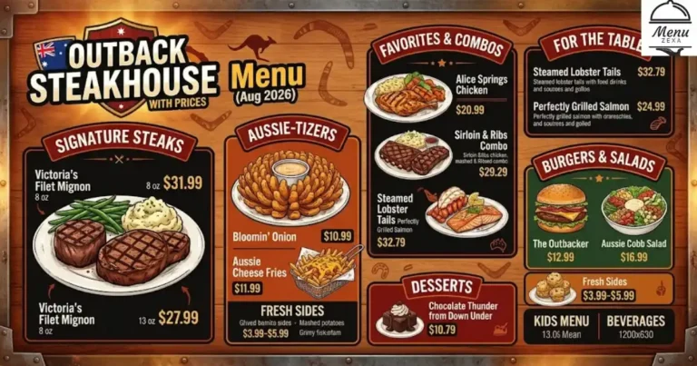 Outback Steakhouse Menu with Prices (Aug 2026)