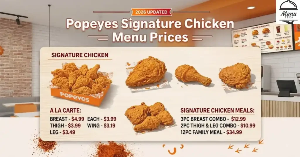 Popeyes Signature Chicken Menu Prices