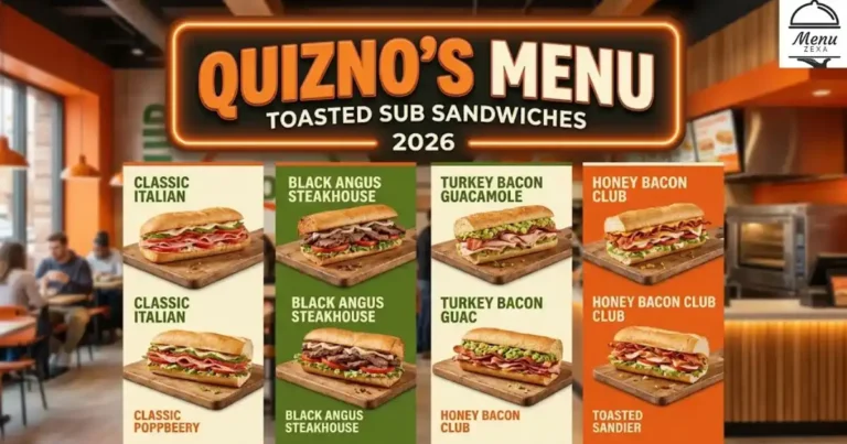 Quizno's Menu I Toasted Sub Sandwiches 2026
