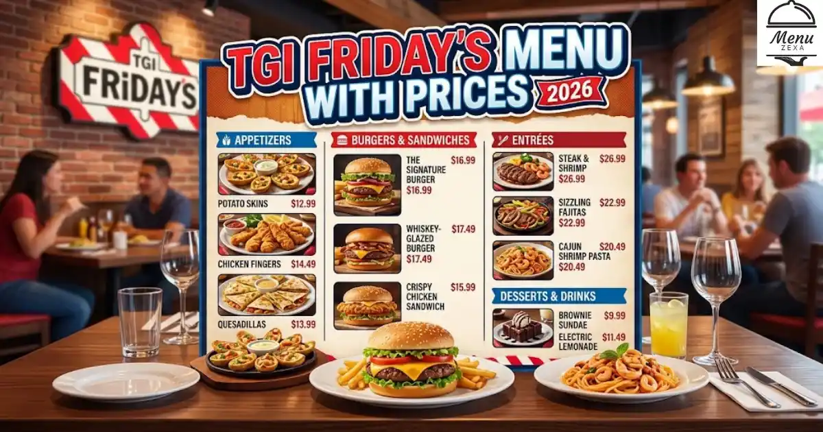 TGI Froday Menu With Prices 2026