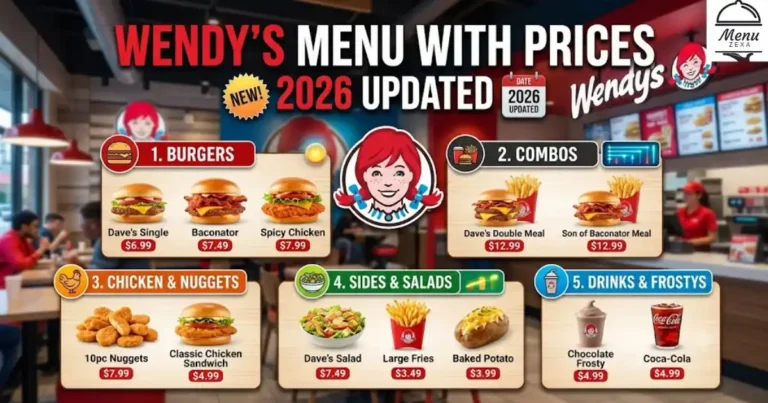 Wendy's Menu With Prices 2026 Updated