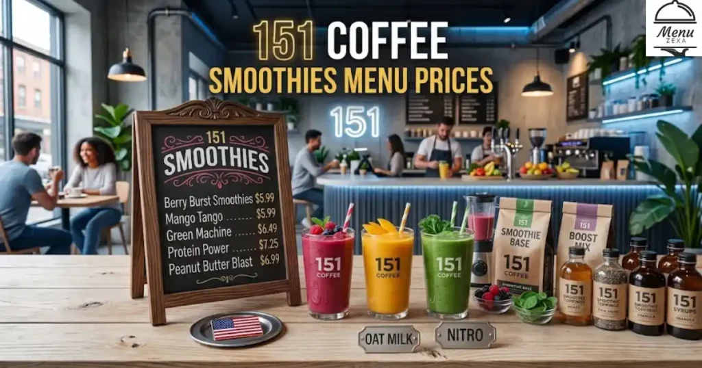 151 Coffee Smoothies Menu Prices