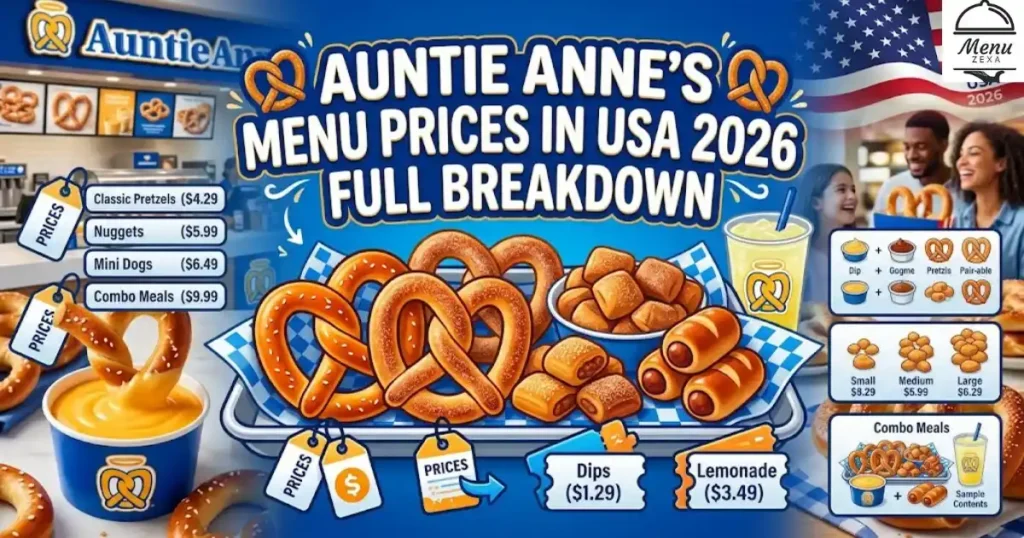 Auntie Anne's Menu Prices in USA 2026 – Full Breakdown