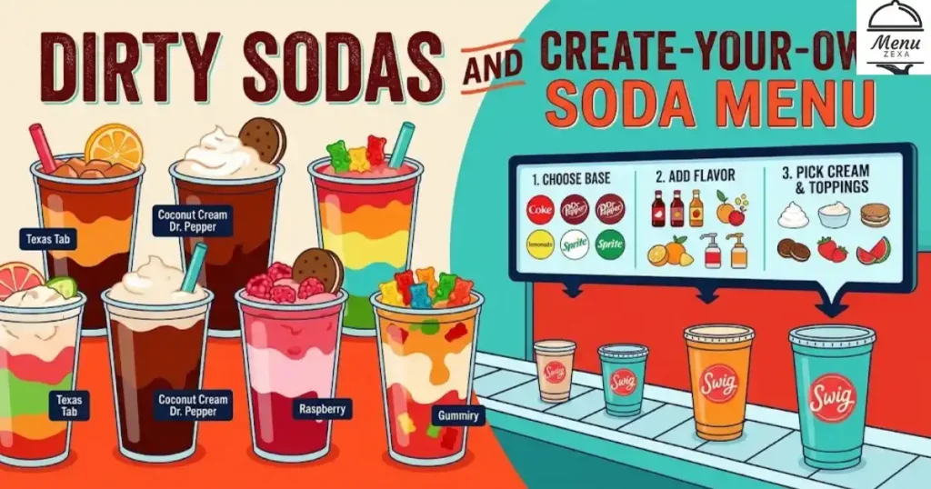 Dirty Sodas and Create-Your-Own Soda Menu