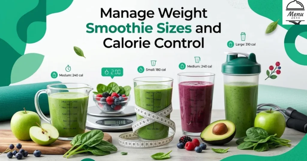 Manage Weight Smoothie Sizes and Calorie Control