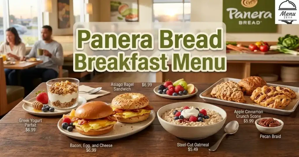 Panera Bread Breakfast Menu