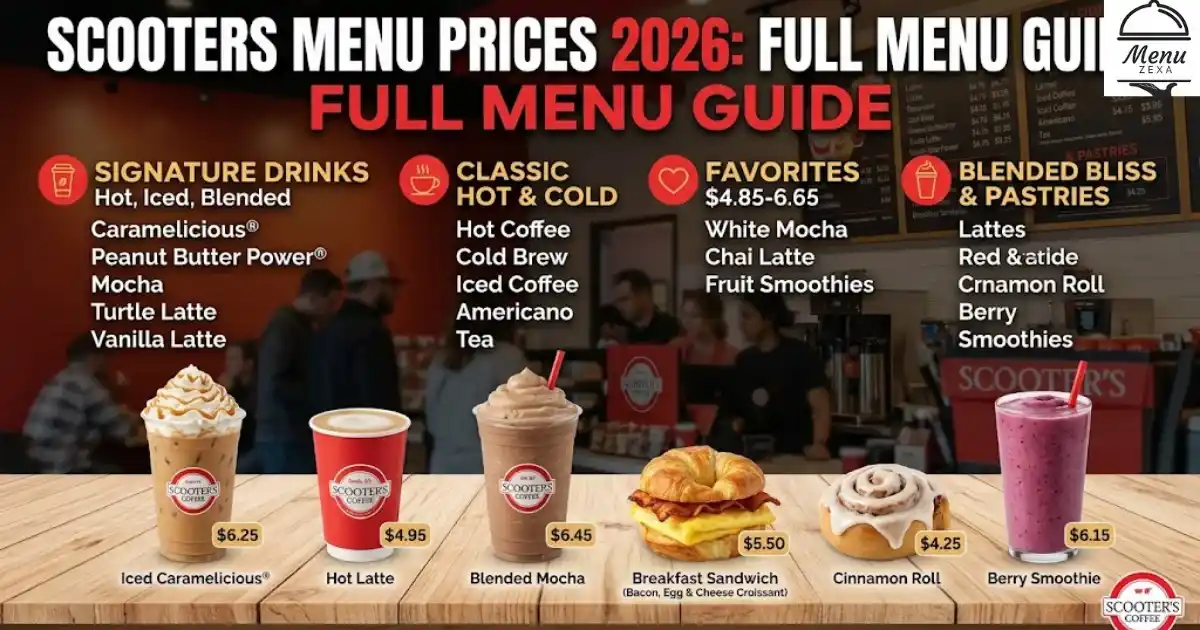 Scooters Menu Prices 2026: Full Menu Guide