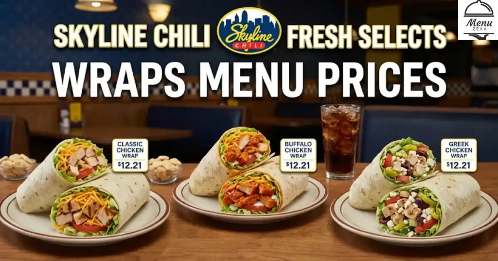 Skyline Chili Fresh Selects: Wraps Menu Prices