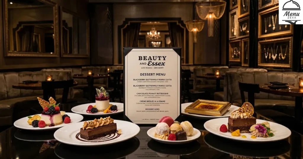 Beauty and Essex Menu Las Vegas Dessert Menu