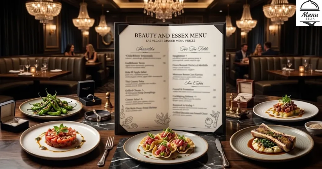 Beauty and Essex Menu Las Vegas Dinner Menu Prices