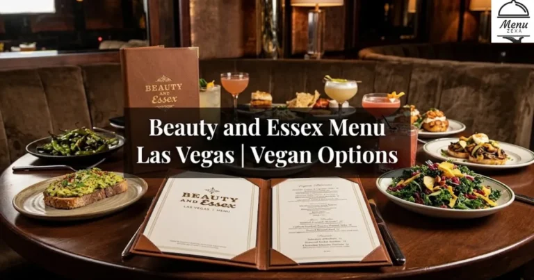 Beauty and Essex Menu Las Vegas | Vegan Options