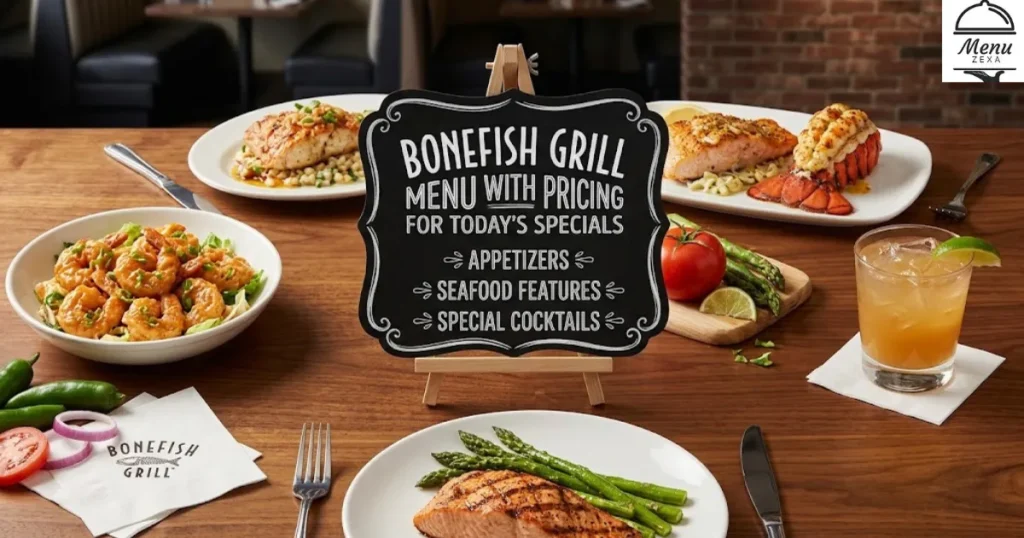 Bonefish Grill Menu With Pricing for Today's Specials
