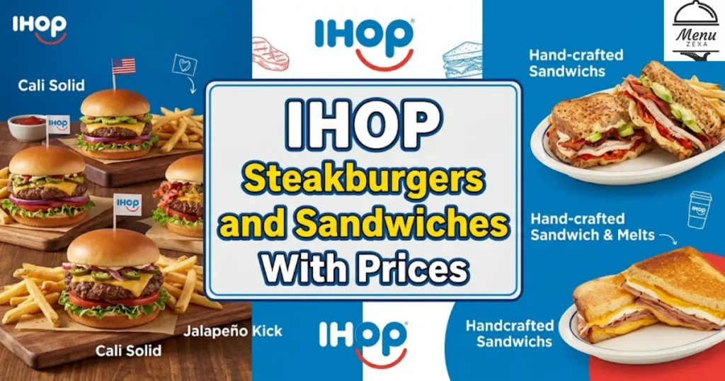 IHOP Steakburgers and Sandwiches With Prices