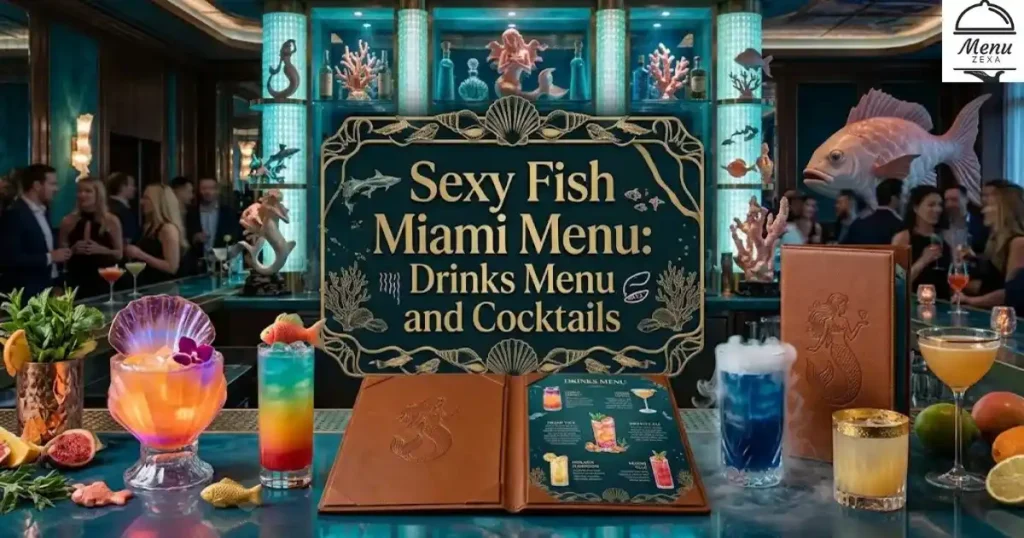 Sexy Fish Miami Menu: Drinks Menu and Cocktails