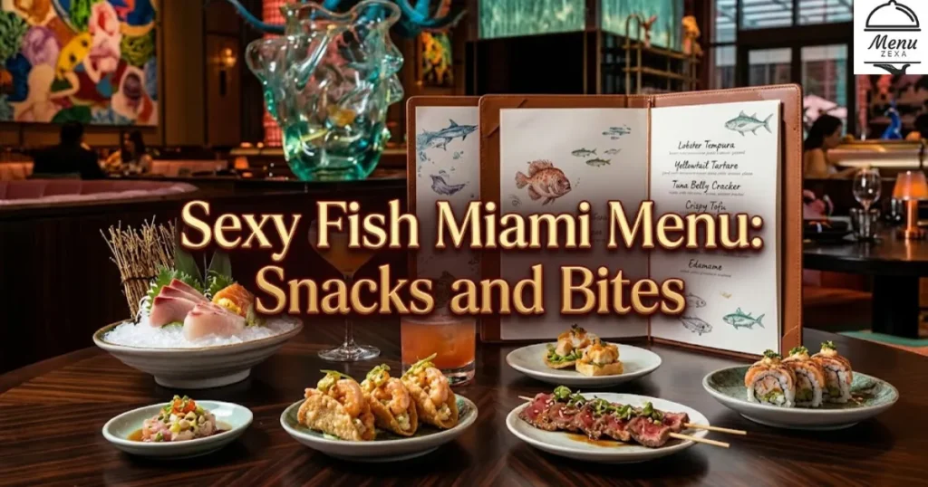 Sexy Fish Miami Menu: Snacks and Bites