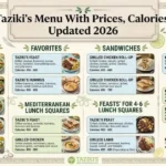 Taziki's Menu With Prices, Calories Updated 2026