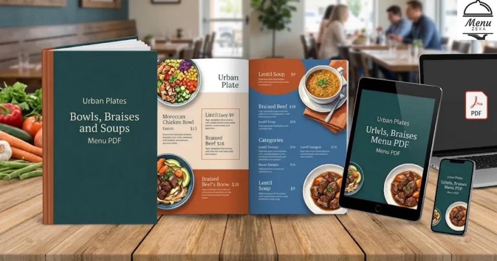 Urban Plates Bowls, Braises and Soups Menu PDF