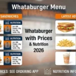 Whataburger Menu with Prices & Nutrition 2026